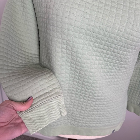 Women's Green Quilted Sweater - Picture 4 of 6